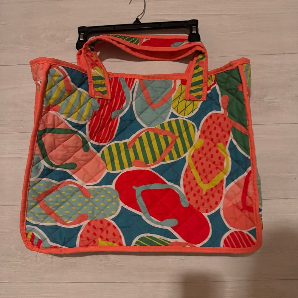 Vibrant Multicolor Quilted Tote